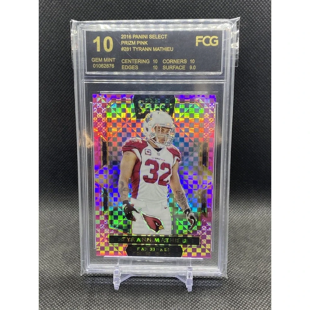 TYRANN MATHIEU 2016 PANINI SELECT‎ PINK PRIZM #/15 FCG 10 ARIZONA CARDINALS